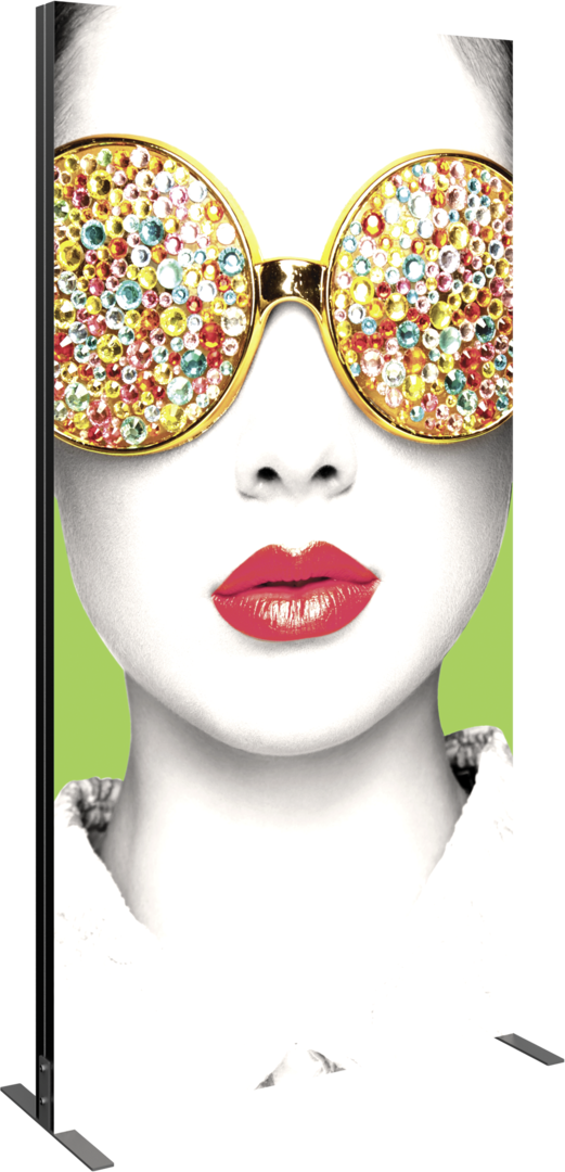 4ft x 8ft Vector Frame Light Box Rectangle 04 Fabric Banner Display Single-Sided (Graphic Only)