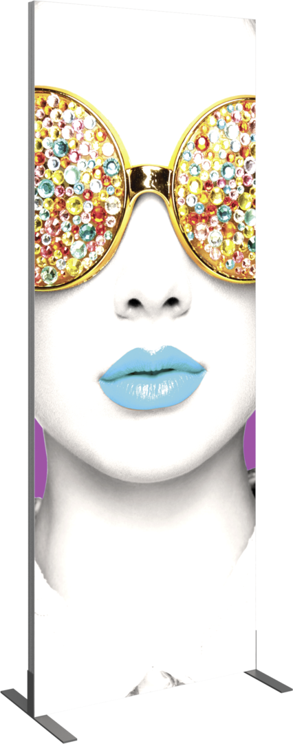 3ft x 8ft Vector Frame Light Box Rectangle 06 Fabric Banner Display Double-Sided (Graphic Only)