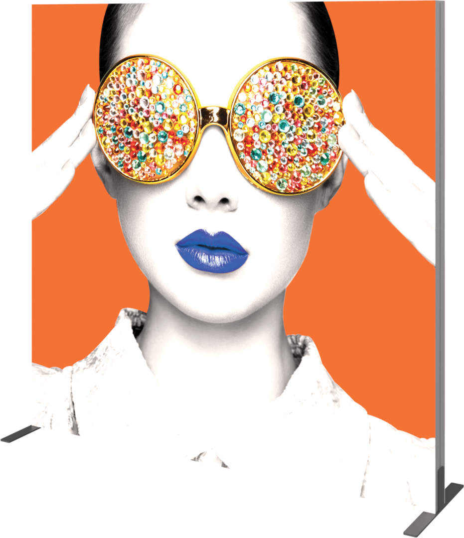 6ft x 6ft Vector Frame Light Box Square 03 Fabric Banner Display Single-Sided (Graphic Only)