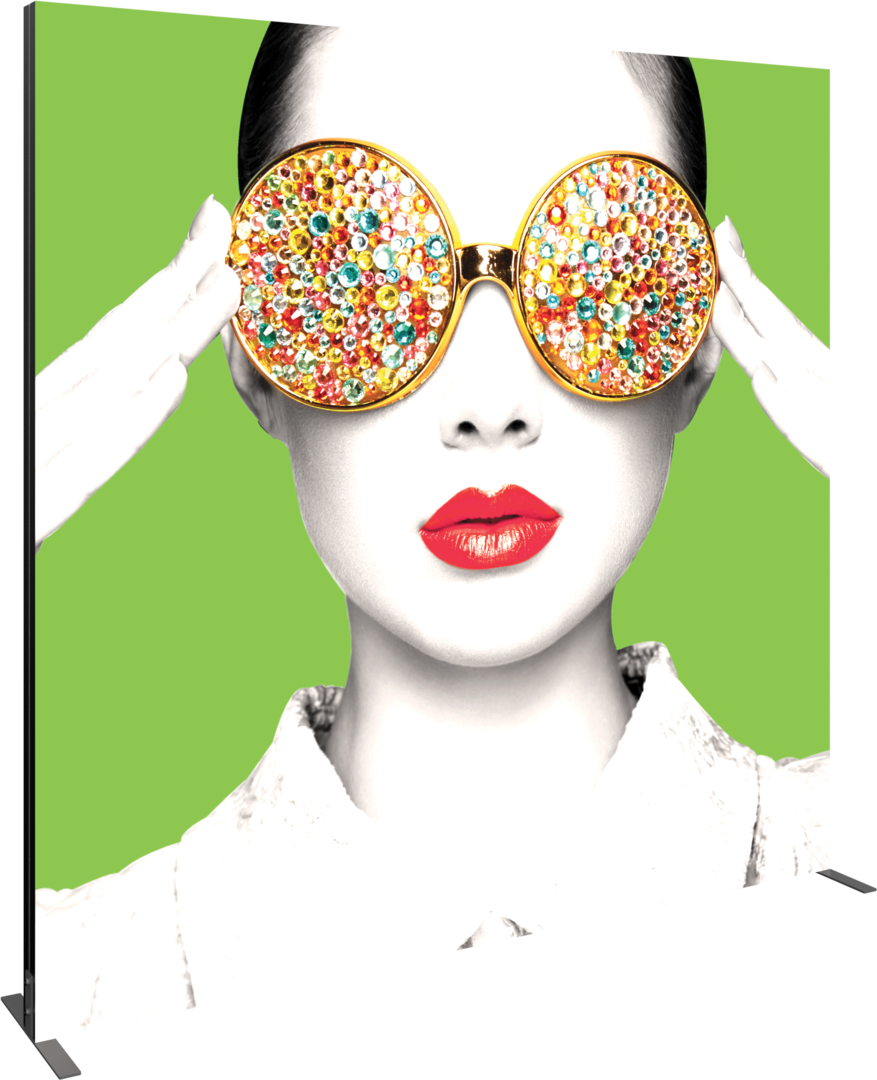 8ft x 8ft Vector Frame Light Box Square 04 Fabric Banner Display Single-Sided (Graphic Package)