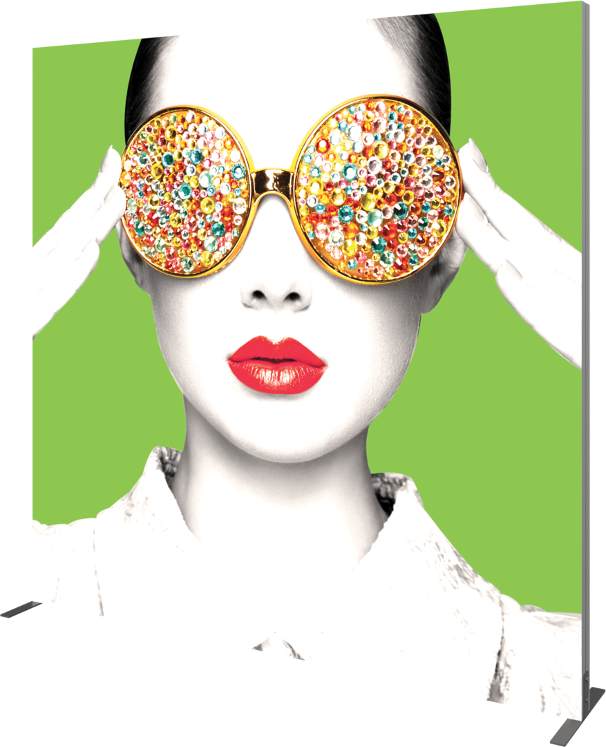 8ft x 8ft Vector Frame Light Box Square 04 Fabric Banner Display Double-Sided (Graphic Package)