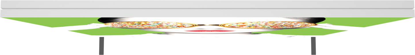 8ft x 8ft Vector Frame Light Box Square 04 Fabric Banner Display Single-Sided (Graphic Package)