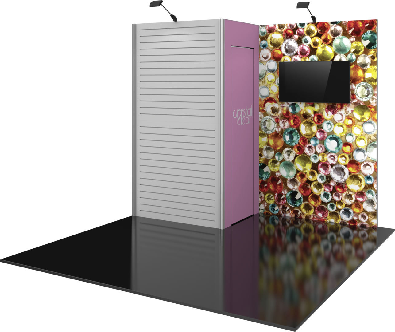 10ft x 10ft Vector Frame Master Modular Backwall Kit 25 (Graphic Package)