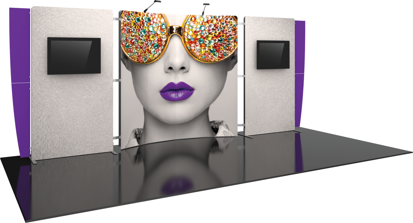 20ft x 10ft Vector Frame Master Modular Backwall Kit 22 (Graphic Only)