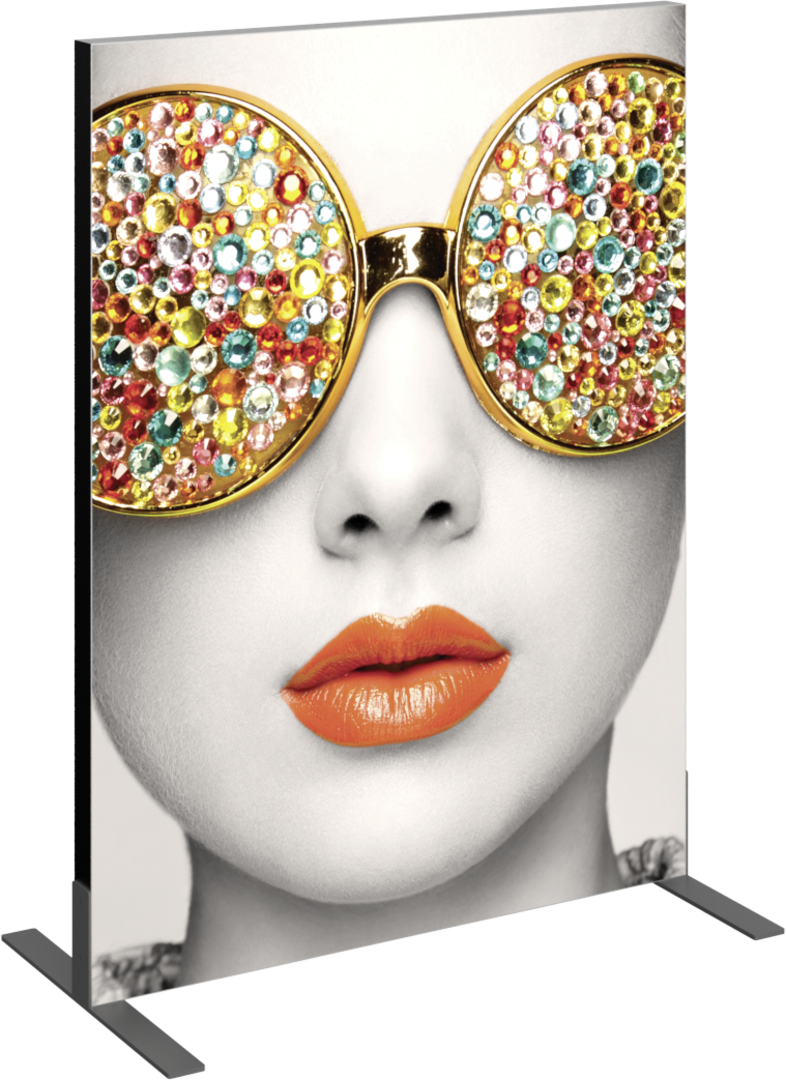 3ft x 4ft Vector Frame Rectangle 01 Fabric Banner Display Double-Sided Eclipse Blockout Fabric (Graphic Only)