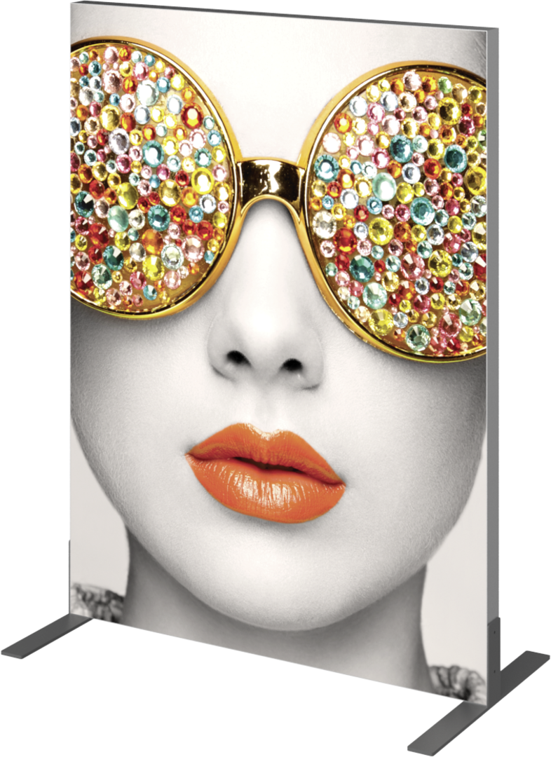 3ft x 4ft Vector Frame Rectangle 01 Fabric Banner Display Double-Sided Eclipse Blockout Fabric (Graphic Only)