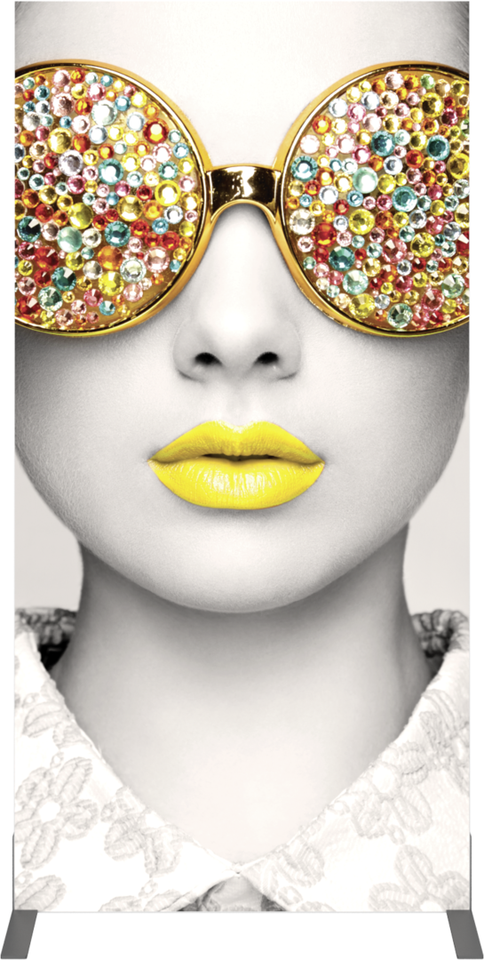 3ft x 6ft Vector Frame Rectangle 02 Fabric Banner Display Double-Sided Dye-Sub Fabric (Graphic Only)