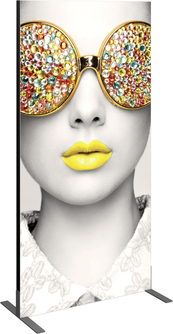 3ft x 6ft Vector Frame Rectangle 02 Fabric Banner Display Double-Sided Dye-Sub Fabric (Graphic Only)