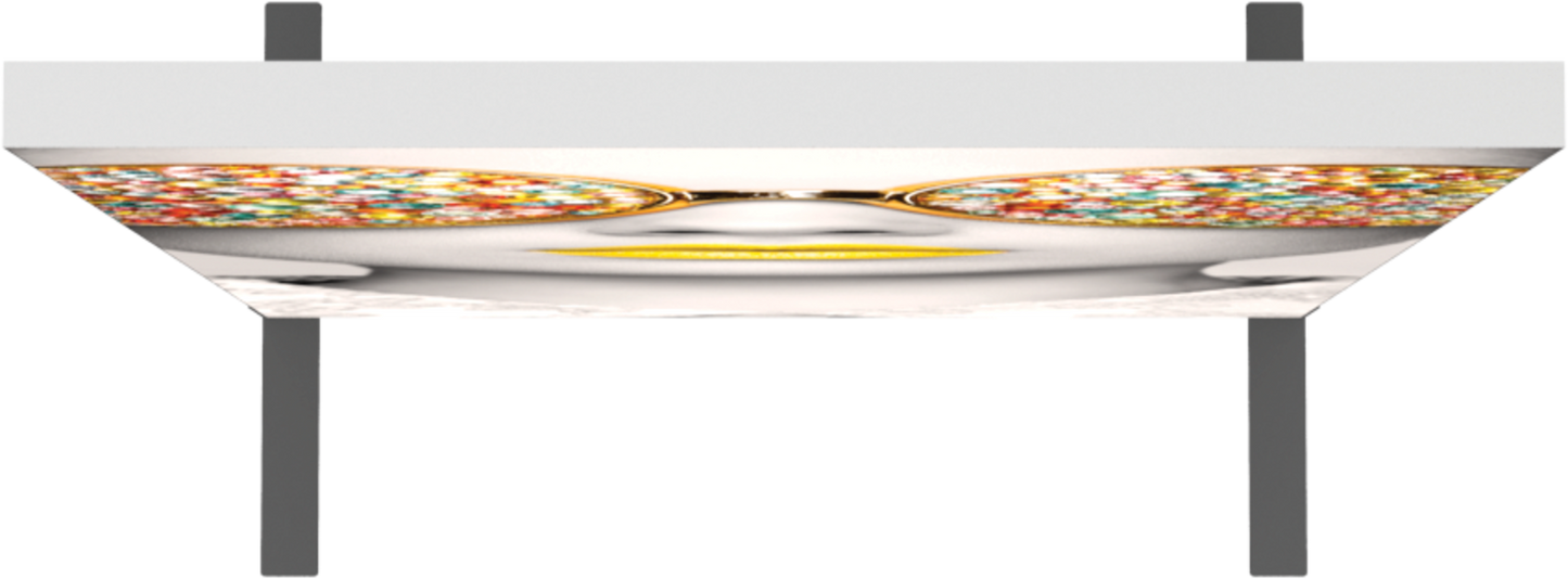 3ft x 6ft Vector Frame Rectangle 02 Fabric Banner Display Single-Sided Eclipse Blockout Fabric (Graphic Only)