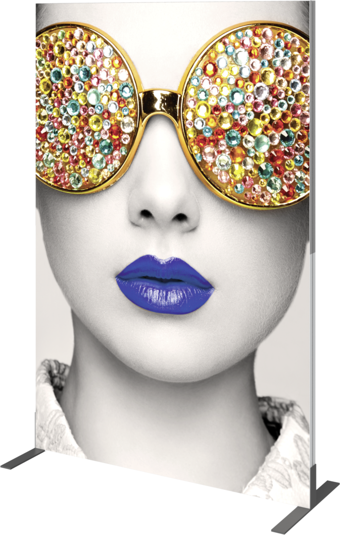 4ft x 6ft Vector Frame Rectangle 03 Fabric Banner Display Double-Sided Dye-Sublimated Fabric (Graphic Only)