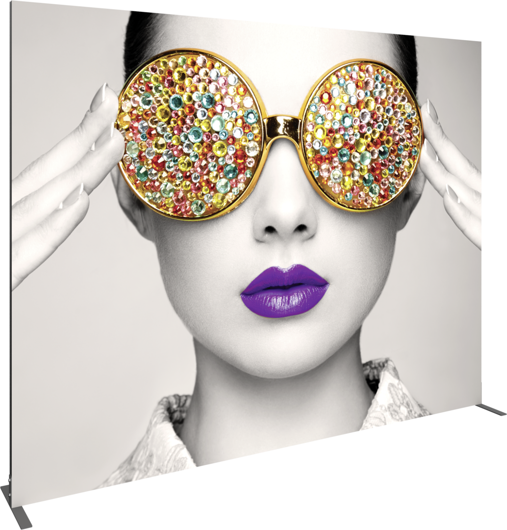 10ft x 8ft Vector Frame Rectangle 05 Fabric Banner Display Double-Sided Eclipse Blockout Fabric (Graphic Only)