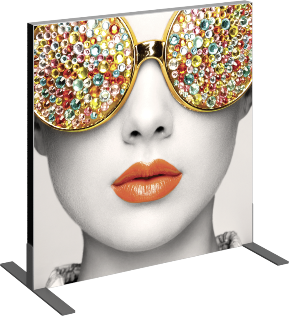 3ft x 3ft Vector Frame Square 01 Fabric Banner Display Double-Sided (Graphic Only)