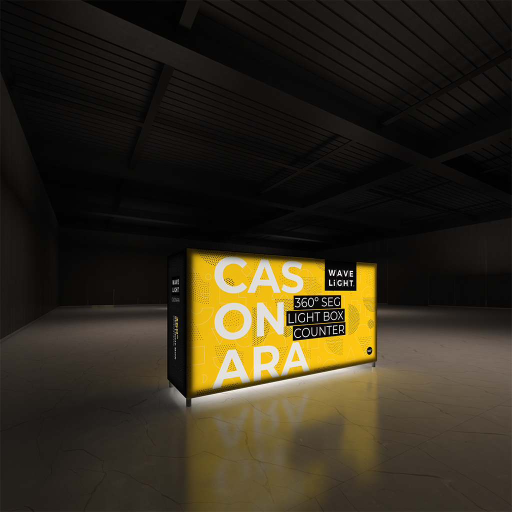 Wavelight Table 6ft Backlit Wavelight Casonara Counter (Graphic Only) 200M – 123Displays