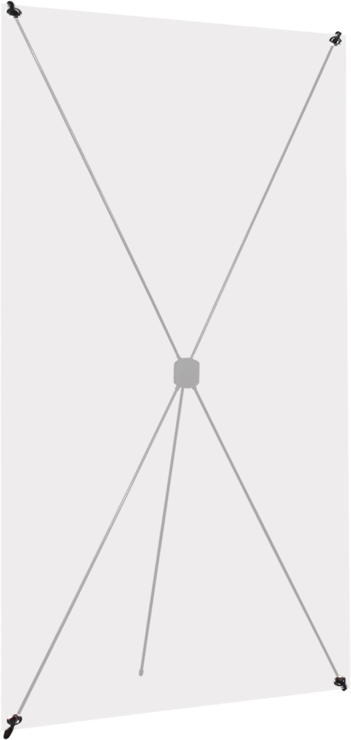 31.5in x 78.75in X-TEND 4 Spring Back Banner Stands