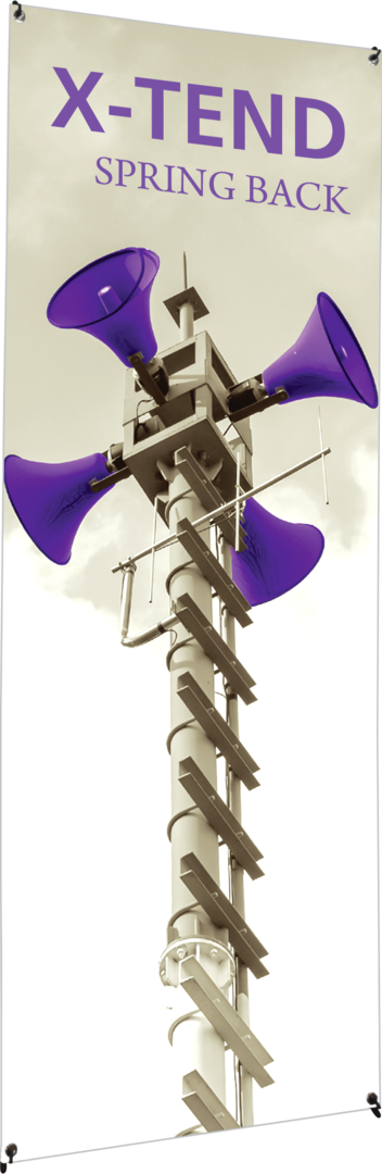 31.5in x 78.75in X-TEND 4 Spring Back Banner Stands