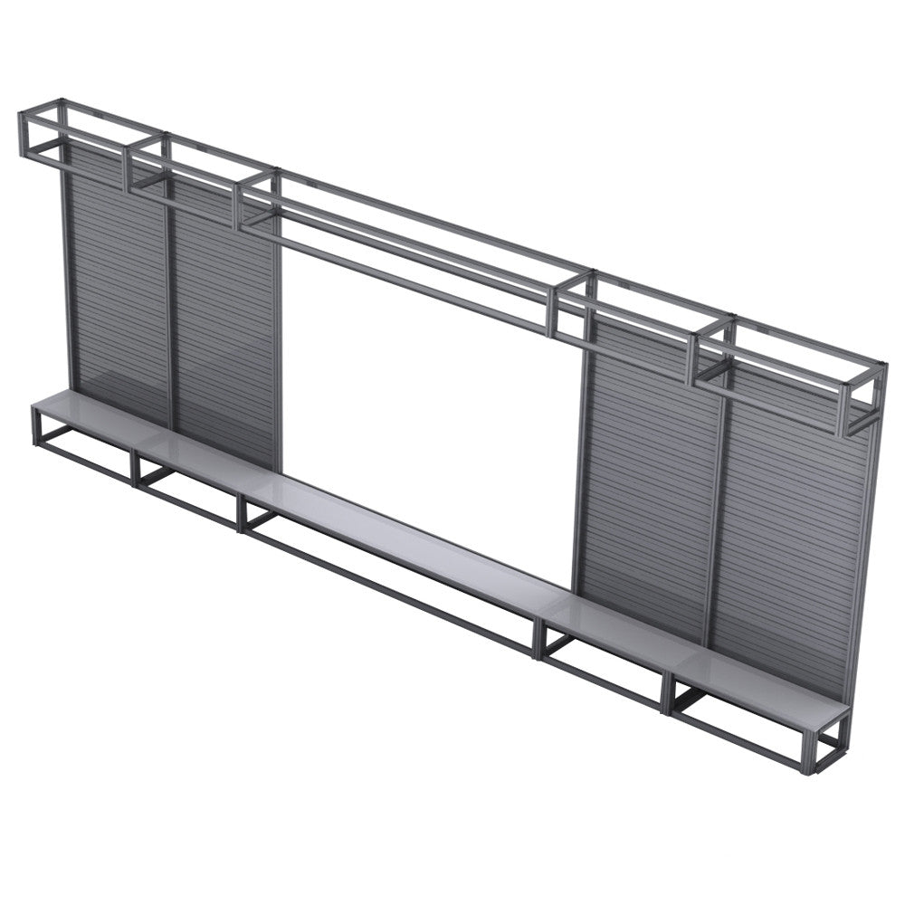 Alpine Container Display Alpine Booth - Configuration F - Frame Only – 123Displays