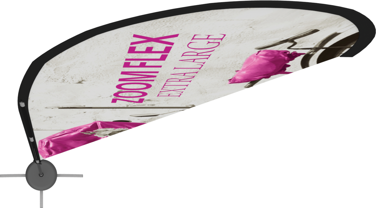 18ft Zoom Flex Extra Large Flag Straight Single-Sided (Graphic Only)