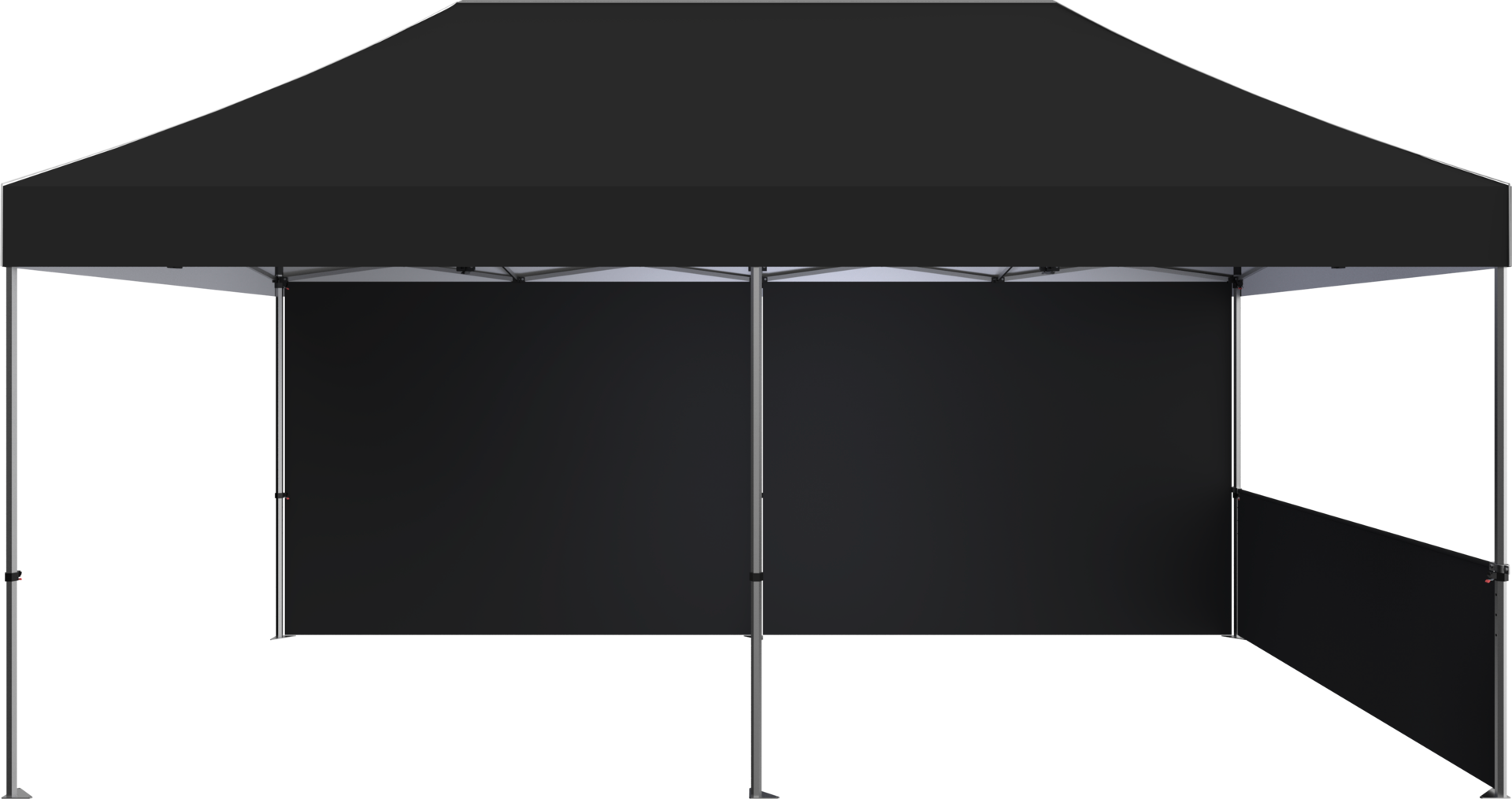 10x20 tent with backwall and half side